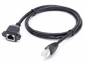 RJ45 8P8C Cat 6 Cat6 Male to Female Lan Ethernet Network Extension Cable 0.3m 0.6m 1m 1.5m 2m 3m with screws Panel Mount Holes
RJ45 8P8C Cat 6 Cat6 Male to Female Lan Ethernet Network Extension Cable 0.3m 0.6m 1m 1.5m 2m 3m with screws Panel Mount Holes
