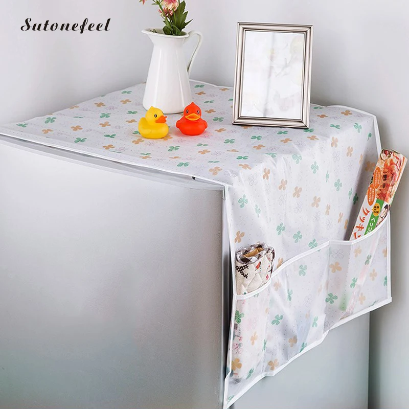 PEVA Refrigerator Dust Cover with Storage Bags for Washing Machine Printing Waterproof Dust Covers Kitchen Supplies
PEVA Refrigerator Dust Cover with Storage Bags for Washing Machine Printing Waterproof Dust Covers Kitchen Supplies