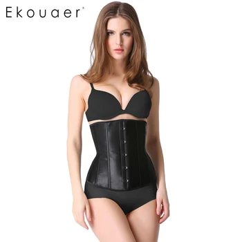 Ekouaer Women Waist Trainer Corset Steel Boned Underbust Waist Cincher Slimming Corset Body Shapewear Bustier Plus Size
Ekouaer Women Waist Trainer Corset Steel Boned Underbust Waist Cincher Slimming Corset Body Shapewear Bustier Plus Size
