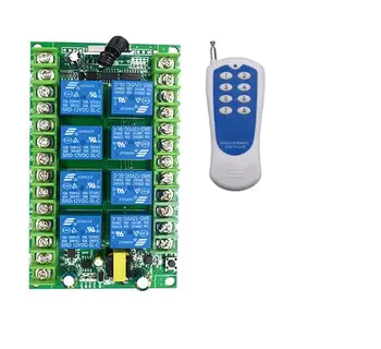 AC220V 8CH Radio Controller RF Wireless Remote Control Switch Transmitter+Receiver for applicance garage gate led
AC220V 8CH Radio Controller RF Wireless Remote Control Switch Transmitter+Receiver for applicance garage gate led