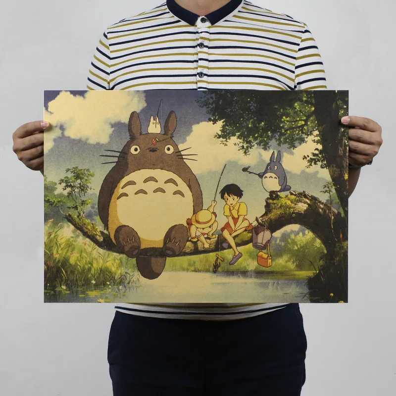 My Neighbor Totoro Vintage Kraft Paper Classic Movie Poster Map School Decoration Wall Decals Art DIY Retro Decor Prints
My Neighbor Totoro Vintage Kraft Paper Classic Movie Poster Map School Decoration Wall Decals Art DIY Retro Decor Prints