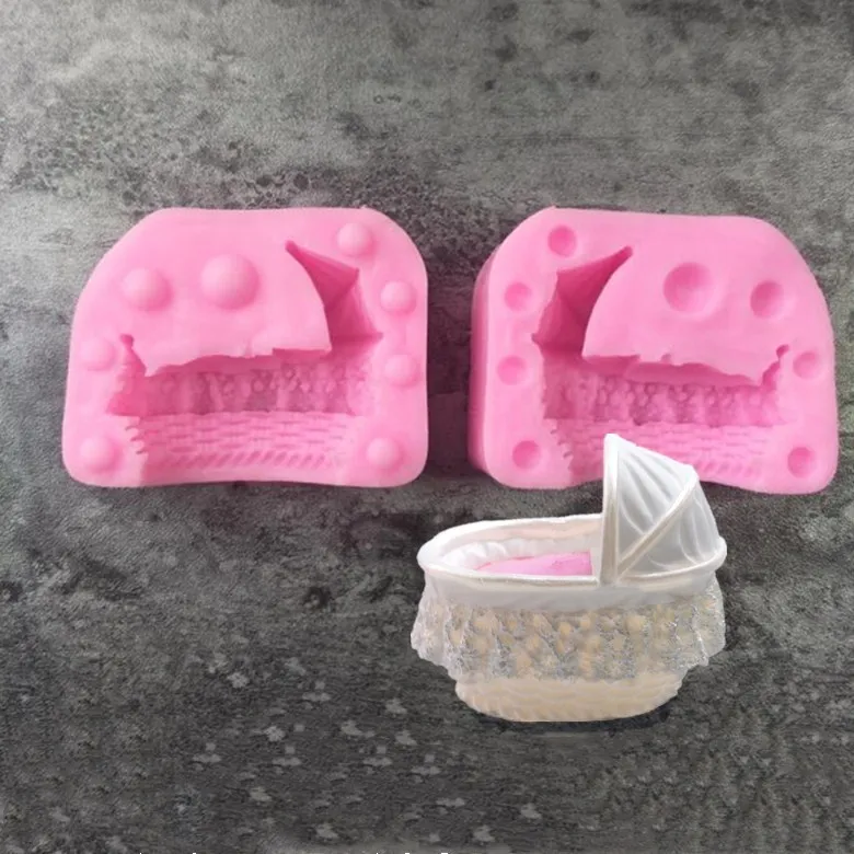 Baby cradle mold, baby car Mold, sugar silicone Mold chocolate cake decoration Mold L018
Baby cradle mold, baby car Mold, sugar silicone Mold chocolate cake decoration Mold L018