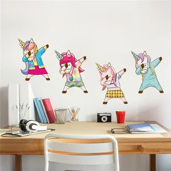 Cartoon Dabbing Unicorn Wall Sticker Vinyl DIY Self-adhesive Waterproof Wallpaper Living Room Kids Bedroom Home Decor Decals
Cartoon Dabbing Unicorn Wall Sticker Vinyl DIY Self-adhesive Waterproof Wallpaper Living Room Kids Bedroom Home Decor Decals