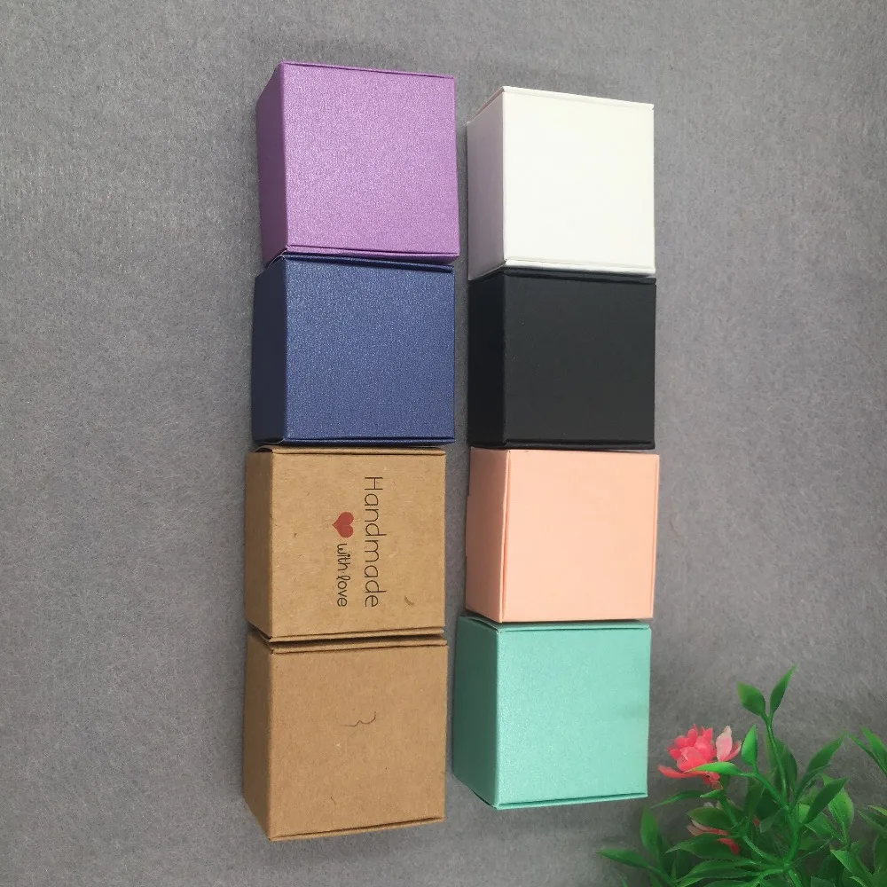 

10pcs Colorful Paper Small Jewelry Packing Boxes Handmade Kraft Cardboard Aircraft Shape Gifts Boxes 4*4*2.5cm Accept Customized