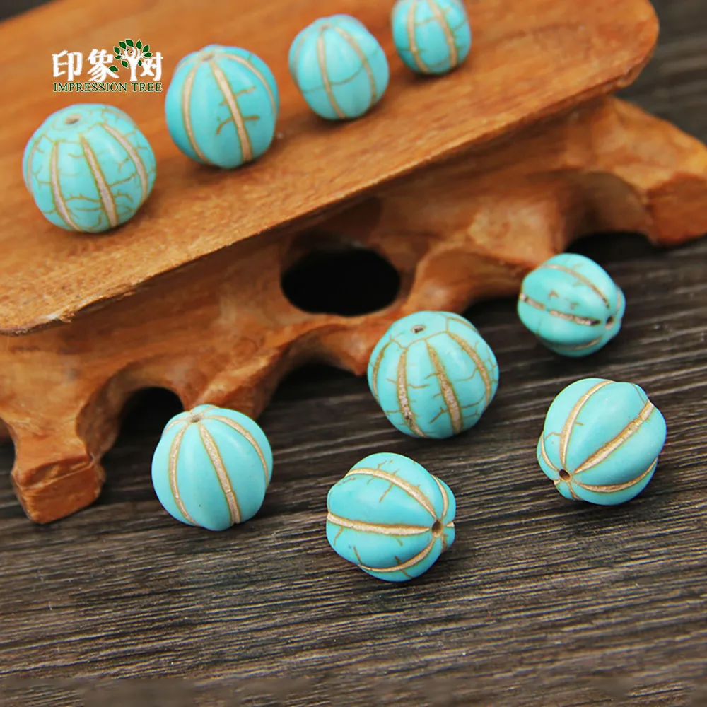 5pcs Round Turquois Pumpkin Bead 10/12/14mm Howlite Carve Lantern Loose Spacer Bead Fit Necklace Making For Jewelry Making 1903
5pcs Round Turquois Pumpkin Bead 10/12/14mm Howlite Carve Lantern Loose Spacer Bead Fit Necklace Making For Jewelry Making 1903