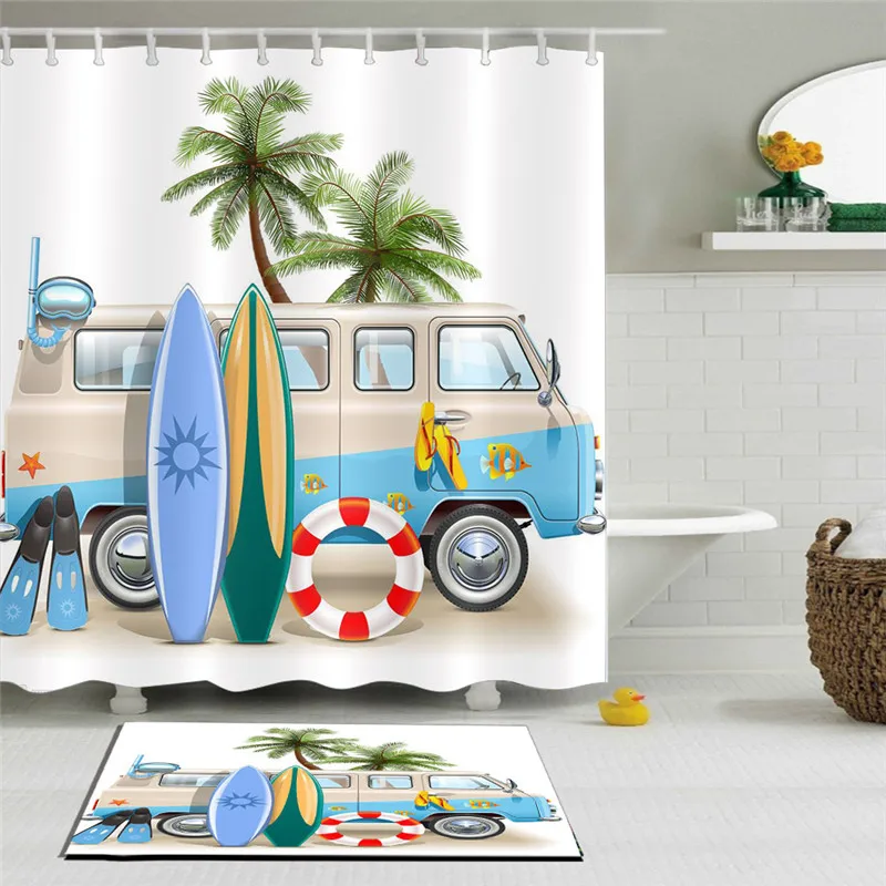 Car 3D Printed Shower Curtains Waterproof Polyester Fabric Bath Bathroom Curtain With Hooks
Car 3D Printed Shower Curtains Waterproof Polyester Fabric Bath Bathroom Curtain With Hooks