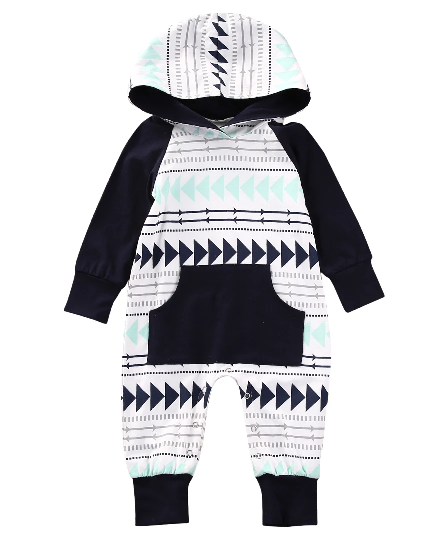 Spring Autumn Newborn Baby Boys Infant Long Sleeve Geometric Romper Cotton Clothes Outfits Casual Babies Pullover Hooded Rompers
Spring Autumn Newborn Baby Boys Infant Long Sleeve Geometric Romper Cotton Clothes Outfits Casual Babies Pullover Hooded Rompers
