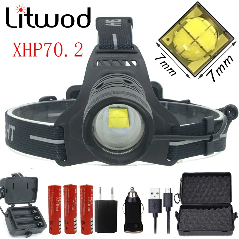 Z40 2808 Original XHP70.2 Headlight LED 3 high zoom Led headlamp 43000lm powerful head flash lamp Head light lantern gift box
Z40 2808 Original XHP70.2 Headlight LED 3 high zoom Led headlamp 43000lm powerful head flash lamp Head light lantern gift box