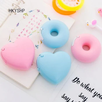 HKYSHP Korea Creative Cartoon Stationery Portable Donut Tape Dispenser Invisible Tape Cutter School Stationery Office Supplies
HKYSHP Korea Creative Cartoon Stationery Portable Donut Tape Dispenser Invisible Tape Cutter School Stationery Office Supplies
