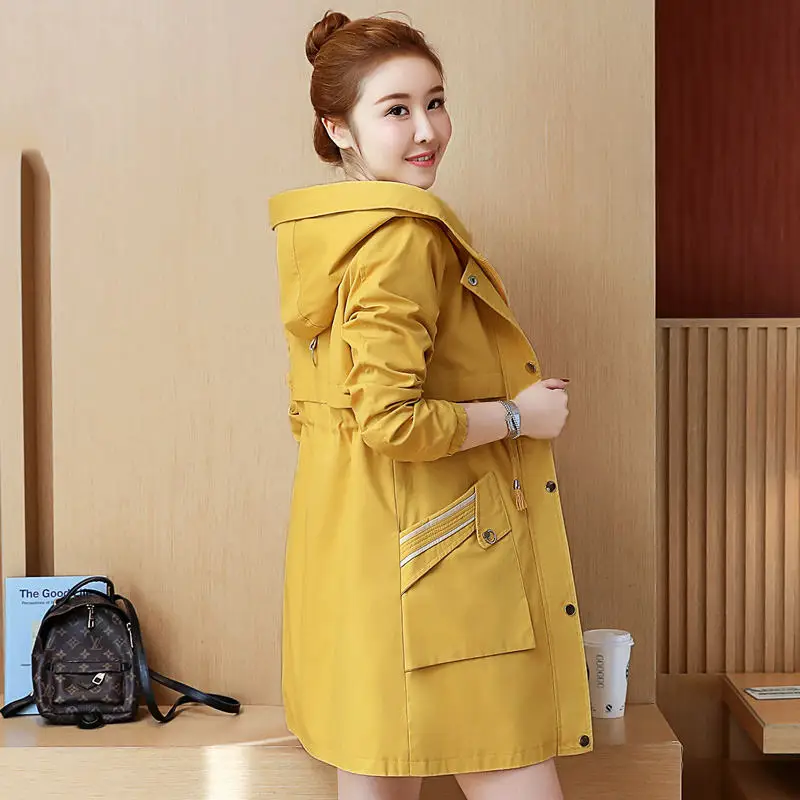 2019 casual Hooded Long Trench Coats Women's Spring Autumn plus size Zipper pocket windbreaker Female Overcoats X519
2019 casual Hooded Long Trench Coats Women's Spring Autumn plus size Zipper pocket windbreaker Female Overcoats X519