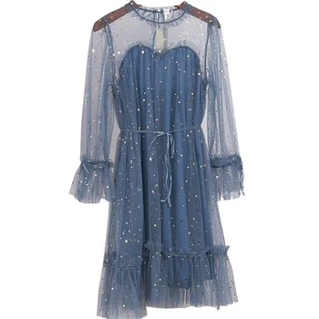 Freeship ladies womens vintage lantern sleeve sequined stars ruffled collar long dress/blue/pink/ivory/black medieval dress
Freeship ladies womens vintage lantern sleeve sequined stars ruffled collar long dress/blue/pink/ivory/black medieval dress