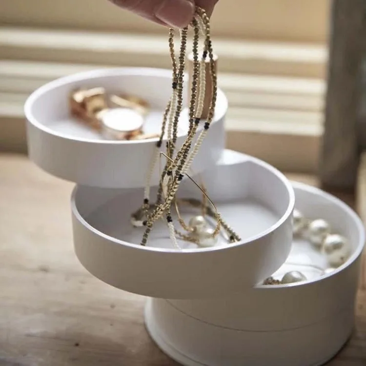 4 Layers 360 Rotating Jewelry Storage Box Necklaces Bracelets Ring Earrings Collection Jewelry Organizer Holder Accessories
4 Layers 360 Rotating Jewelry Storage Box Necklaces Bracelets Ring Earrings Collection Jewelry Organizer Holder Accessories