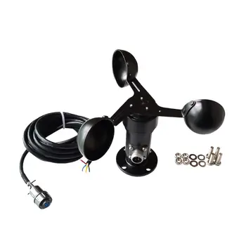 Wind speed sensor (pulse signal: 12 pulse corresponding 1 m/S) DC5V Free 3M cable
Wind speed sensor (pulse signal: 12 pulse corresponding 1 m/S) DC5V Free 3M cable