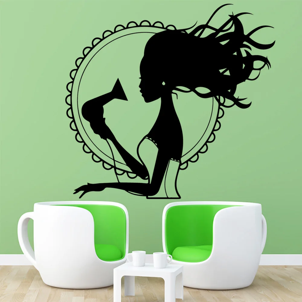 Beauty Blowing hair Wall Stickers Personalized Creative Kids Room Nature Decor Wall Art MURAL Drop Shipping
Beauty Blowing hair Wall Stickers Personalized Creative Kids Room Nature Decor Wall Art MURAL Drop Shipping