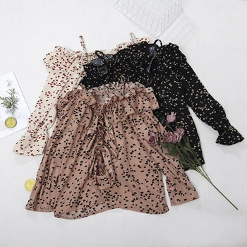 New Women Summer Slash neck Flare Sleeve Love Heart Strap Off Shoulder Chiffon Basic Ruffles Shirt Vintage Slim Sexy Blouse Tops
New Women Summer Slash neck Flare Sleeve Love Heart Strap Off Shoulder Chiffon Basic Ruffles Shirt Vintage Slim Sexy Blouse Tops
