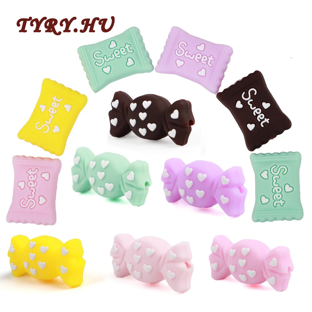 TYRY.HU 10pcs Silicone Beads Sweet Candy Baby Teething Nursing Necklaces BPA Free Food Grade Silicone Teether DIY Accessories
TYRY.HU 10pcs Silicone Beads Sweet Candy Baby Teething Nursing Necklaces BPA Free Food Grade Silicone Teether DIY Accessories