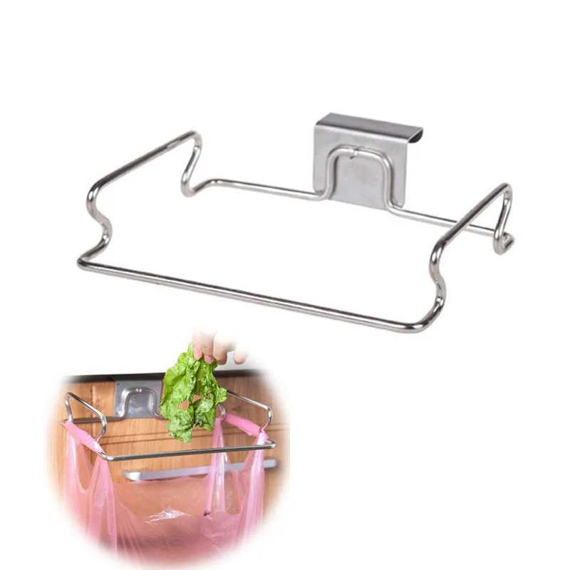 Kitchen Large Garbage Bags Holder Hook Type Stainless Steel Shelf Garbage Bags Hanging Rack Bathroom Toilet Towel Holder
Kitchen Large Garbage Bags Holder Hook Type Stainless Steel Shelf Garbage Bags Hanging Rack Bathroom Toilet Towel Holder