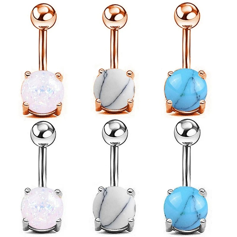 1pc Rose Gold Opal Gem Navel Belly Button Rings Piercing Bar Charming Body Jewelry
1pc Rose Gold Opal Gem Navel Belly Button Rings Piercing Bar Charming Body Jewelry