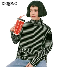 Diqiong 2018 ulzzang harajuku shirt women tops korean spring women clothing winter fashion retro stripes high collar t-shirt
Diqiong 2018 ulzzang harajuku shirt women tops korean spring women clothing winter fashion retro stripes high collar t-shirt