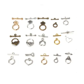 5set/lot 14 style OT Clasps Buckle Connectors Fit Bracelet Necklace For DIY Jewelry Making Findings