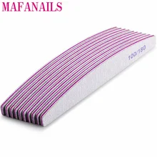 10Pcs สีเทา 100/180 กรวดเล็บบัฟเฟอร์ไฟล์บัฟเฟอร์ขัดเล็บสำหรับเล็บเคล็ดลับ UV เจลล้างไฟล์เล็บ(China)