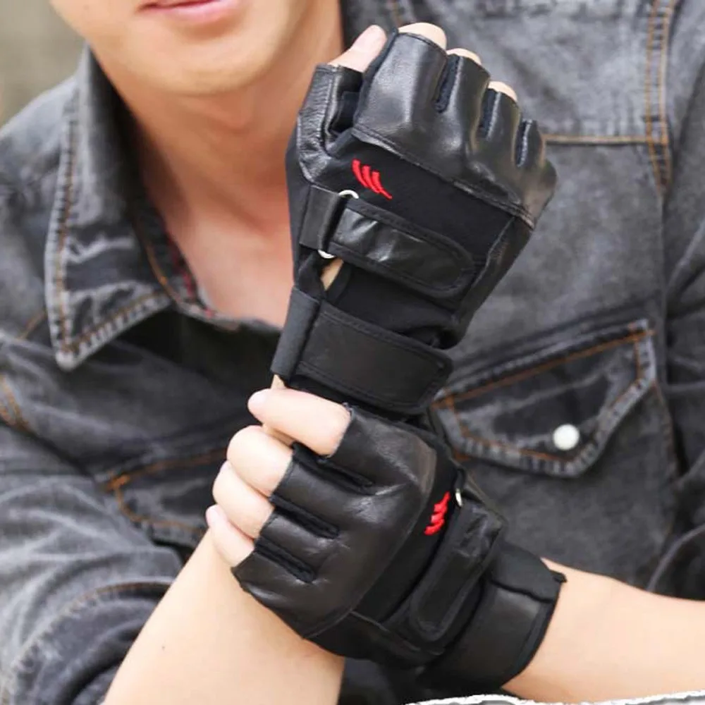 Sleeper #5001 Men Gym Exercise Training Sport Fitness Sports Half Finger Leather Gloves Leather fashiondasign warm free shipping
Sleeper #5001 Men Gym Exercise Training Sport Fitness Sports Half Finger Leather Gloves Leather fashiondasign warm free shipping