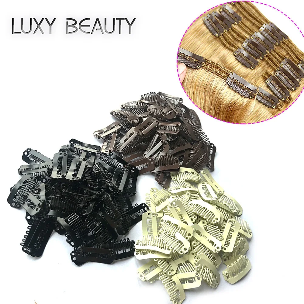 50pcs U 2.3cm Wig Clips Snap For Human Hair Extensions/Weaving Extensions Medium Professional Salon Accessories Brown Blonde
50pcs U 2.3cm Wig Clips Snap For Human Hair Extensions/Weaving Extensions Medium Professional Salon Accessories Brown Blonde