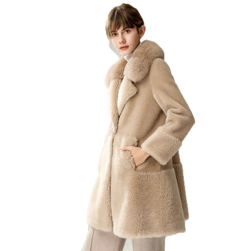 Real Fur Coat Autumn Winter Jacket Women Clothes 2019 Korean Vintage Fox Fur Collar Wool Coat Elegant Warm Women Tops ZT1581
Real Fur Coat Autumn Winter Jacket Women Clothes 2019 Korean Vintage Fox Fur Collar Wool Coat Elegant Warm Women Tops ZT1581