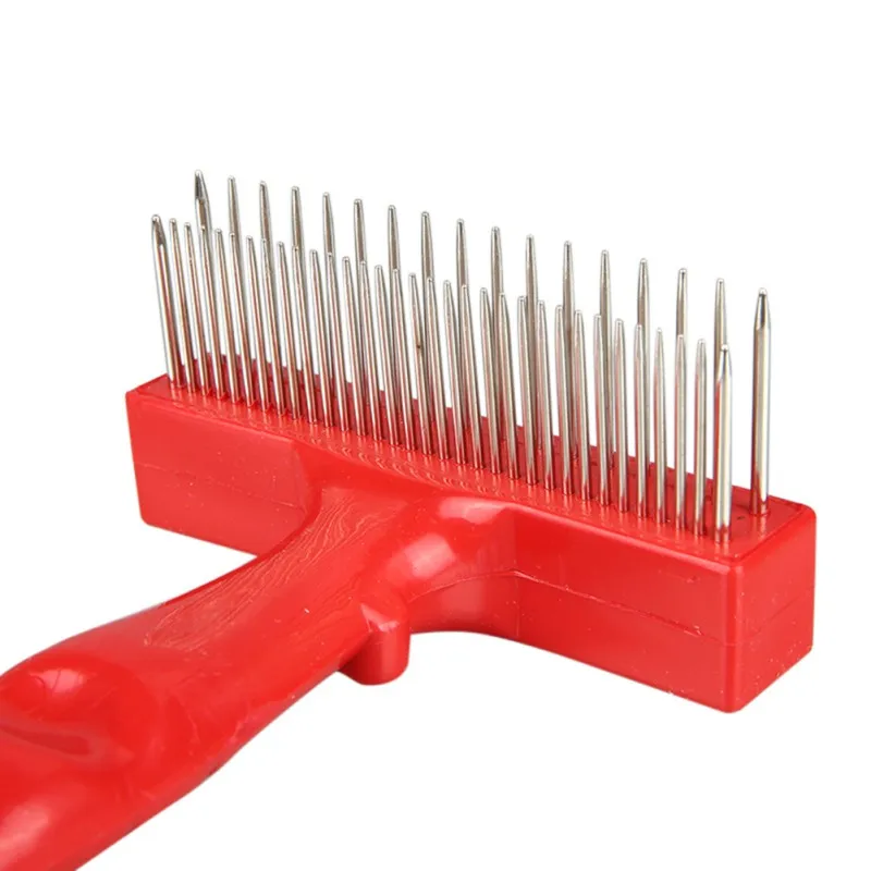 Pet Dog Double Rows Rake Grooming Brush for Dogs Cats Safe Easy Tangles Removing Pet Supplies
Pet Dog Double Rows Rake Grooming Brush for Dogs Cats Safe Easy Tangles Removing Pet Supplies