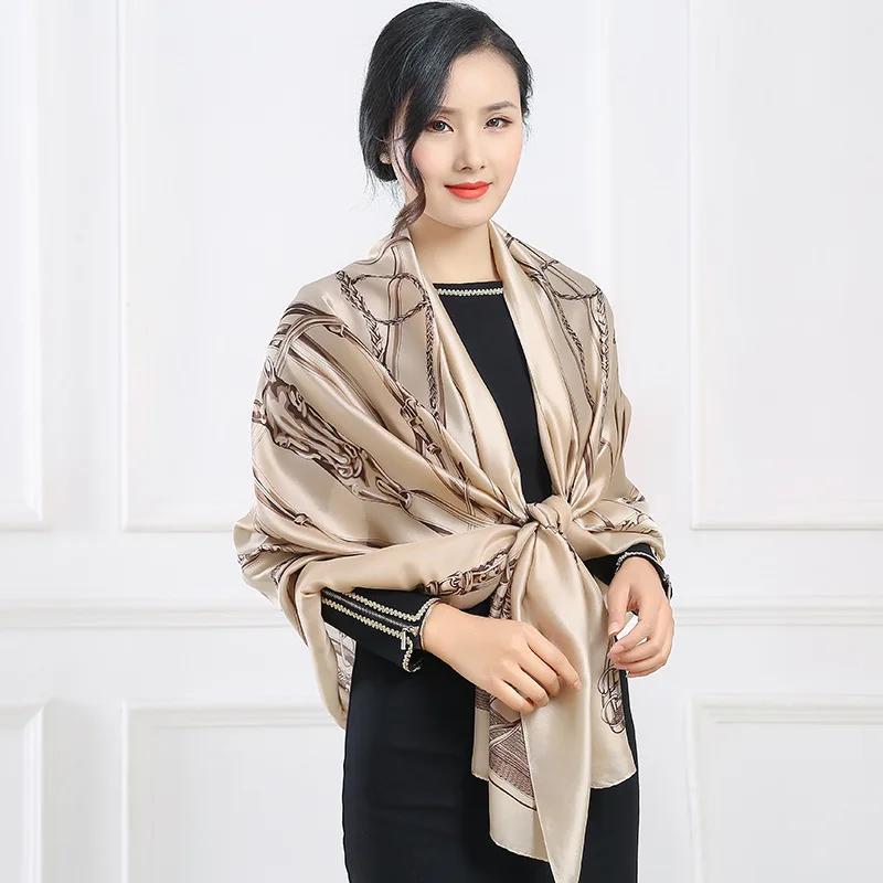 Spring New Silk Scarf Female Flower Print Warm Soft Decorative Collar Ladies Sunscreen Beach Shawl And Wrap Women Scarves
Spring New Silk Scarf Female Flower Print Warm Soft Decorative Collar Ladies Sunscreen Beach Shawl And Wrap Women Scarves