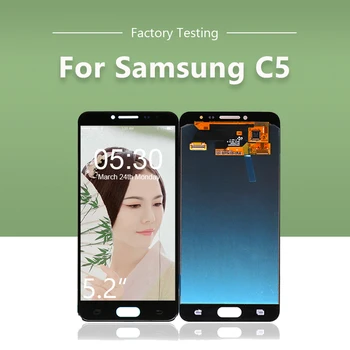 10pcs/lot Original LCD for SAMSUNG for Galaxy C5 C5000 Display Touch Screen Digitizer Assembly C5 LCD Free Shipping by DHL EMS
10pcs/lot Original LCD for SAMSUNG for Galaxy C5 C5000 Display Touch Screen Digitizer Assembly C5 LCD Free Shipping by DHL EMS