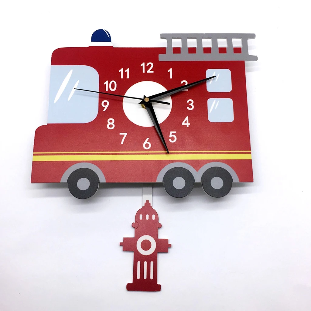 Japanese Adorable Pendulum Clock Funny Crafts Swinging Tail Wall Clock Kit for Kid's Nursery Children's Bedroom Decor