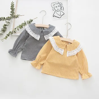 2019 Autumn New Korean Lace Collar Girls Shirt Children's Long Sleeve Plaid Shirt for Girls Kids Plaid Top Tees Girls Blouse
2019 Autumn New Korean Lace Collar Girls Shirt Children's Long Sleeve Plaid Shirt for Girls Kids Plaid Top Tees Girls Blouse