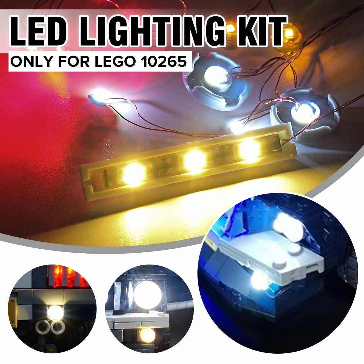 LED Lighting Kit for LEGO 10265 for Ford for Mustang Model Toy Bricks Blocks USB LED Lighting Kit ( Do Not Include the Model )
LED Lighting Kit for LEGO 10265 for Ford for Mustang Model Toy Bricks Blocks USB LED Lighting Kit ( Do Not Include the Model )