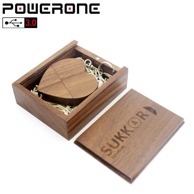 POWERONE USB 3.0 Custom Logo Wooden Heart with box Memory Stick Pen Drive 4gb 8gb 16gb 32gb 64gb photography Wedding Gift
POWERONE USB 3.0 Custom Logo Wooden Heart with box Memory Stick Pen Drive 4gb 8gb 16gb 32gb 64gb photography Wedding Gift