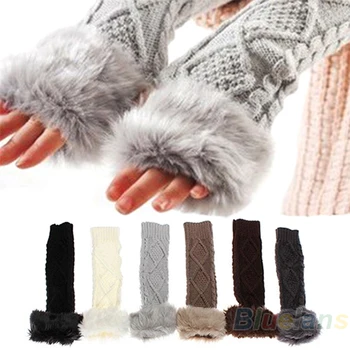 Lady Winter Wrist Arm Warmer Faux Rabbit Fur Knit Fingerless Knitted Long Gloves 7FAZ 9CHR
Lady Winter Wrist Arm Warmer Faux Rabbit Fur Knit Fingerless Knitted Long Gloves 7FAZ 9CHR