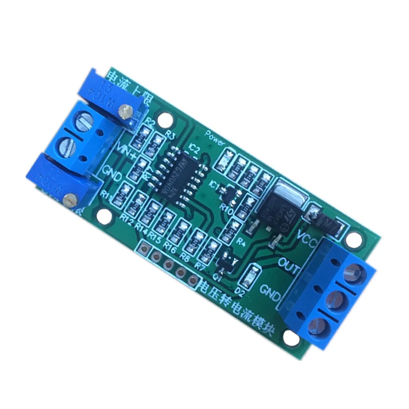 0-5 V to 4-20ma DC 12 V-24 V linear conversion Voltage to signal transmitter module Current adjustable
0-5 V to 4-20ma DC 12 V-24 V linear conversion Voltage to signal transmitter module Current adjustable