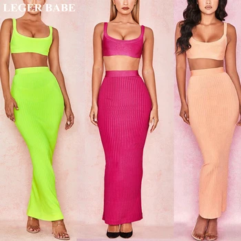 LEGER BABE Autumn Women Bodycon Vestidos Bandage Outfits 2 Two Pieces Set Spaghetti Strap Top Striped Evening Party Dress
LEGER BABE Autumn Women Bodycon Vestidos Bandage Outfits 2 Two Pieces Set Spaghetti Strap Top Striped Evening Party Dress