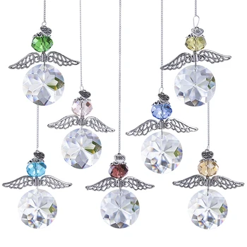 H&D 7Colors Crystal Guardian Angel Ornament Pendant Hanging Suncatcher For Window Decor,Christmas Decoration,Handcrafts For Gift
H&D 7Colors Crystal Guardian Angel Ornament Pendant Hanging Suncatcher For Window Decor,Christmas Decoration,Handcrafts For Gift