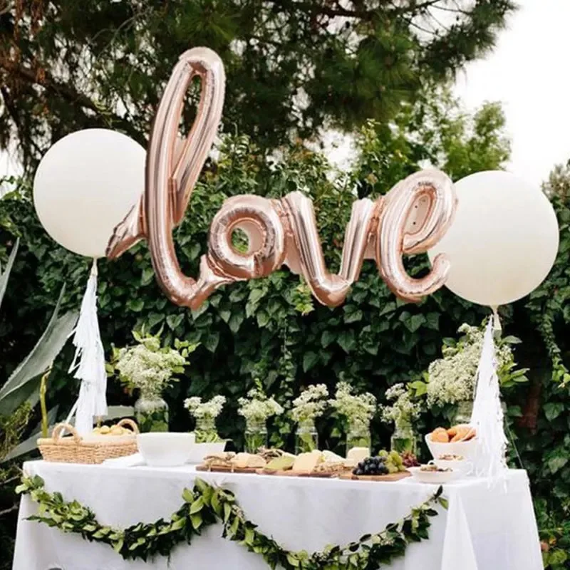 

1PC 106x65cm Big Ligatures love Letter Foil Balloon Wedding Decoration Anniversary Valentines Day Birthday Party Air Balloons