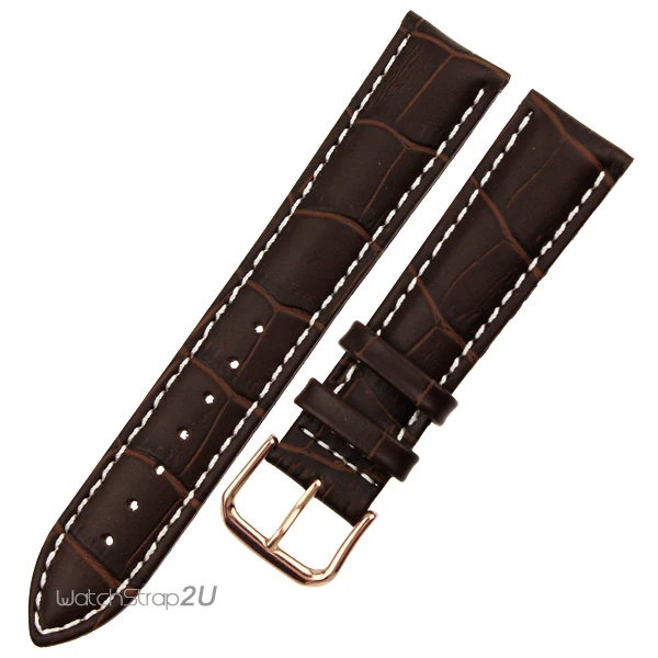 Brown Alligator Grain Leather Stitch Strap Wristwatch WatchBand Gold Pin Buckle 18mm 19mm 20mm 21mm 22mm
Brown Alligator Grain Leather Stitch Strap Wristwatch WatchBand Gold Pin Buckle 18mm 19mm 20mm 21mm 22mm