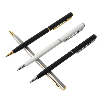 Baikingift Stainless Steel Rod Rotating Metal ballpoint Pen Stationery Ballpen 0.7mm Blue Black ink Office & School Supplies
Baikingift Stainless Steel Rod Rotating Metal ballpoint Pen Stationery Ballpen 0.7mm Blue Black ink Office & School Supplies