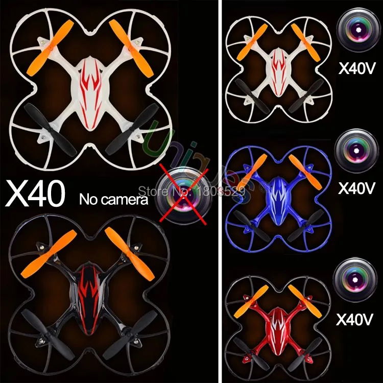 Free Shipping news X40 X40V RC Quadcopter Remote Control Helicopter Quadrocopter UFO Mini Drone As X5C for kids as gift
Free Shipping news X40 X40V RC Quadcopter Remote Control Helicopter Quadrocopter UFO Mini Drone As X5C for kids as gift