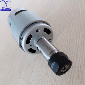 spindle 775 with ER11Tail hole5MM+3.175 , High speed Large torque DC motor Electric tool Electric machinery ,12-24V DC
spindle 775 with ER11Tail hole5MM+3.175 , High speed Large torque DC motor Electric tool Electric machinery ,12-24V DC