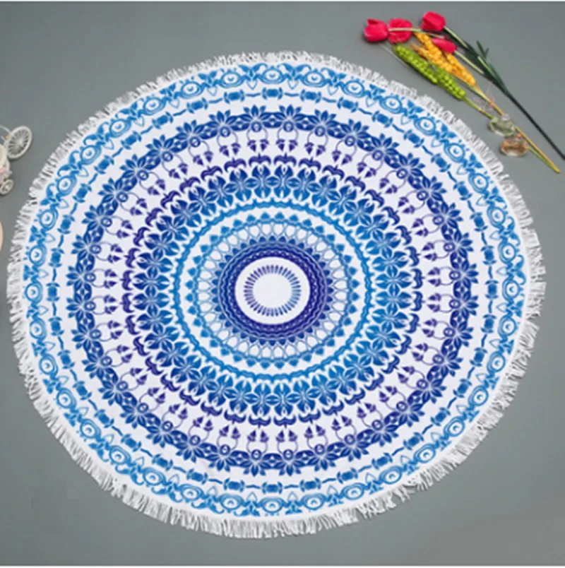 150*150cm Geometric Print Round Beach Towel With Tassels Microfiber Bath Towel For Picnic Cushion Handfeel Soft Cape T384
150*150cm Geometric Print Round Beach Towel With Tassels Microfiber Bath Towel For Picnic Cushion Handfeel Soft Cape T384