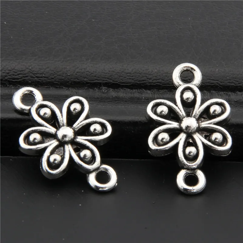 50pcs Ancient Silver Flowers Connector Spacer Charm For Jewelry Making Supplies Bracelet Maker Metal Fittings DIY Material A2703
50pcs Ancient Silver Flowers Connector Spacer Charm For Jewelry Making Supplies Bracelet Maker Metal Fittings DIY Material A2703