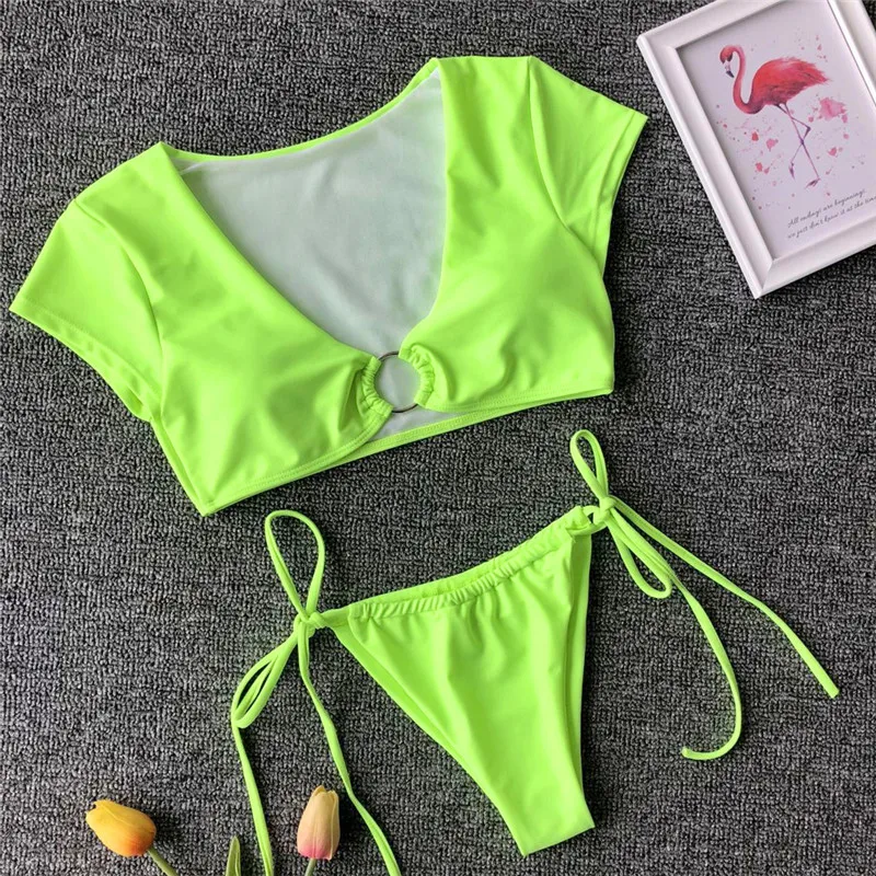 2019 Women Two Piece Swimsuit Fluorescent Green Bikini Push Up Padded Swimwear Leopard Snakeskin Bathing Suit Swimming Beachwear
2019 Women Two Piece Swimsuit Fluorescent Green Bikini Push Up Padded Swimwear Leopard Snakeskin Bathing Suit Swimming Beachwear