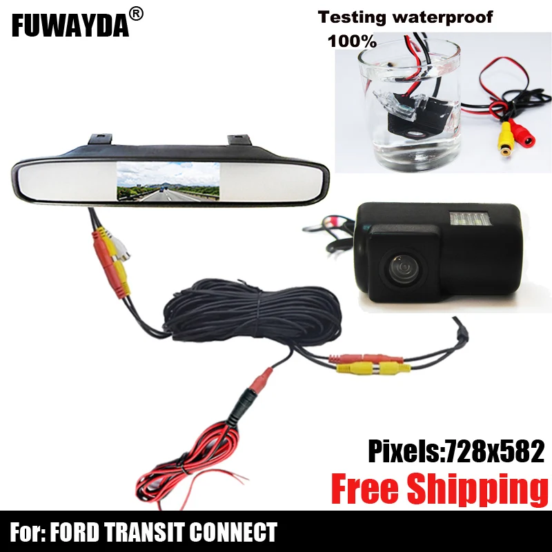 CCD HD 4.3" Car Rearview Mirror Monitor Parking Monitors System, LED Night Vision Car Rear View Camera for FORD TRANSIT CONNECT
CCD HD 4.3" Car Rearview Mirror Monitor Parking Monitors System, LED Night Vision Car Rear View Camera for FORD TRANSIT CONNECT