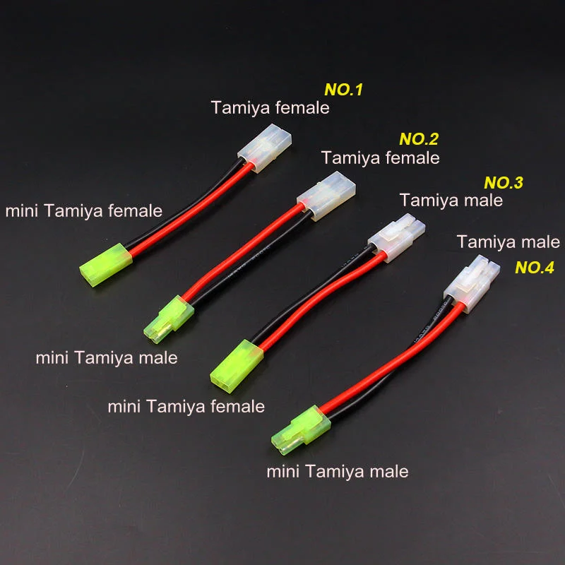FATJAY 4pcs/lot big Tamiya to mini Tamiya male female connector adapter converter lead 10cm16AWG soft siliocne wire for RC hobby
FATJAY 4pcs/lot big Tamiya to mini Tamiya male female connector adapter converter lead 10cm16AWG soft siliocne wire for RC hobby