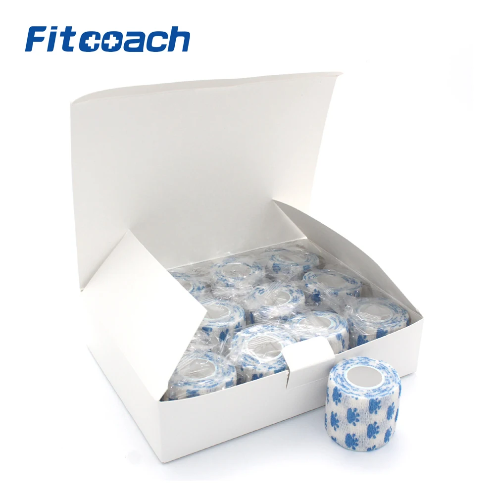 5cm x4.5m Cohesive Bandage -12pcs Printing Self-adherent Medical Athletic Elastic Gauze Tape
5cm x4.5m Cohesive Bandage -12pcs Printing Self-adherent Medical Athletic Elastic Gauze Tape